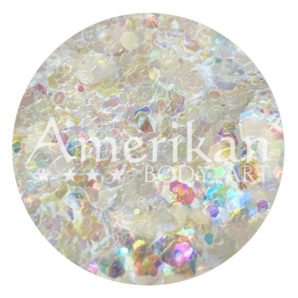 Holographic White Chunky Glitter Blend