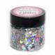 Holographic Silver Glitter Hearts 1