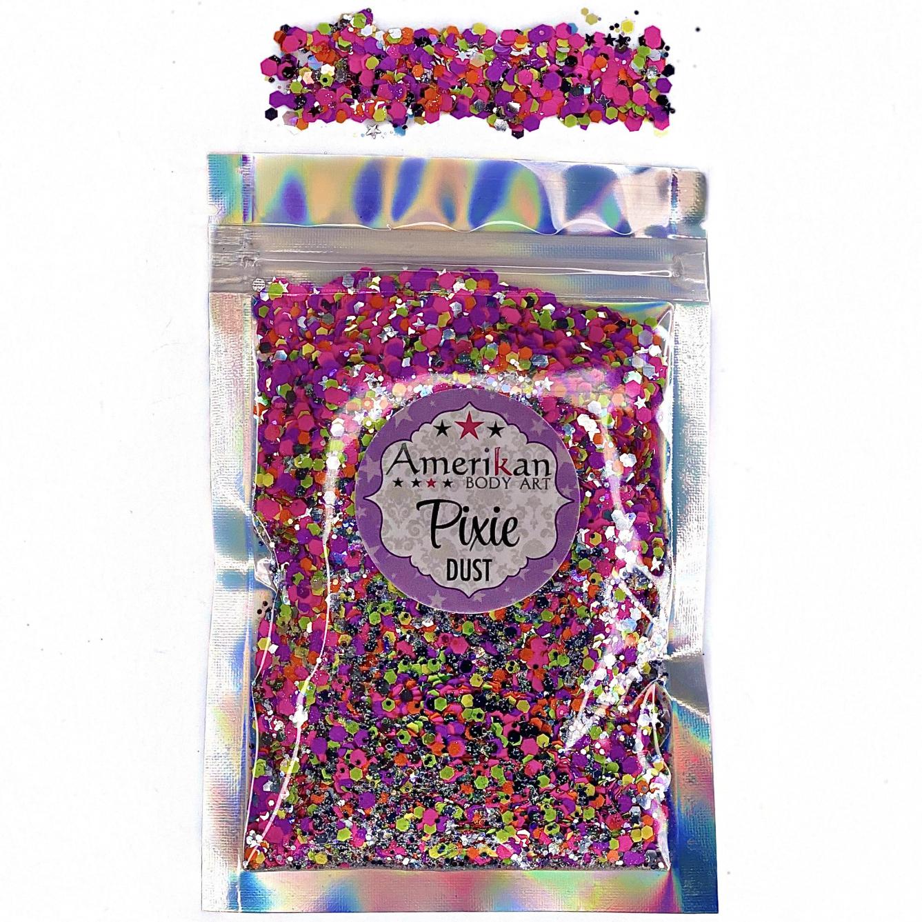 Amerikan Body Art Pixie Paint Glitter Gel - Purple Rain (1 oz/4 oz) 